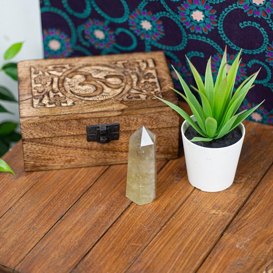 Edelsteen Obelisk Punt Citrien 80 - 100 mm – Bild 4