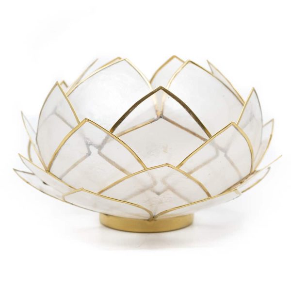 Lotus Atmosphere Light Natural Gold Rim | Large