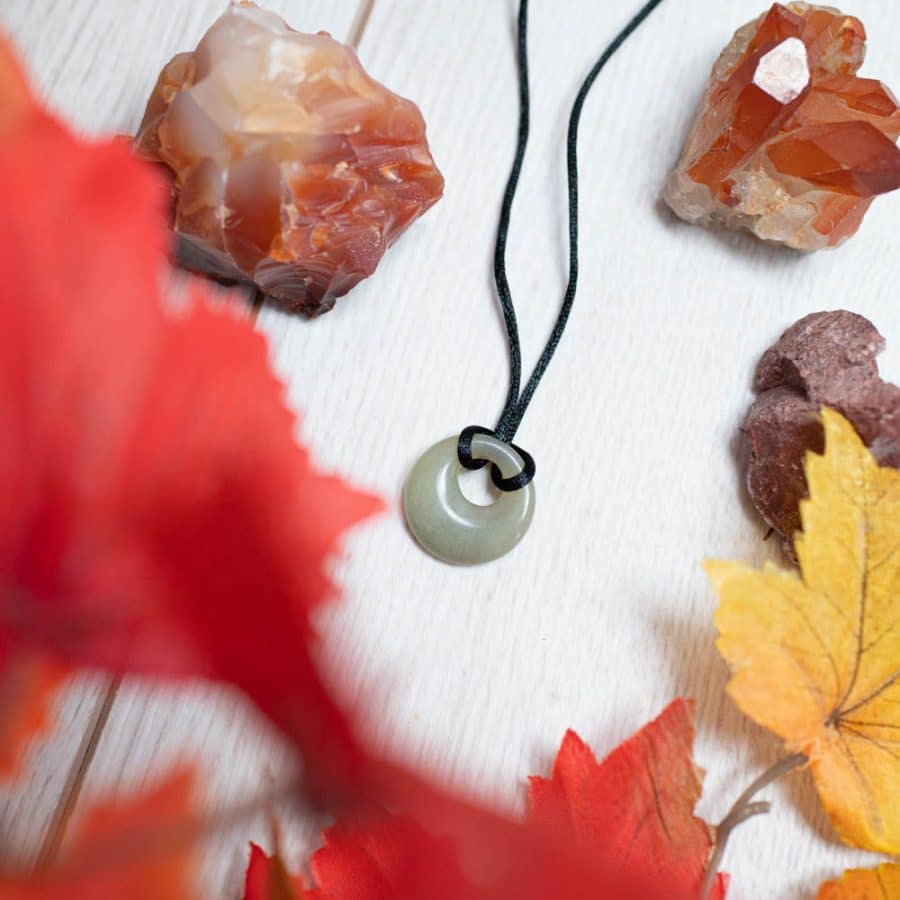 Edelsteen Donut Jade (20 mm) – Bild 4