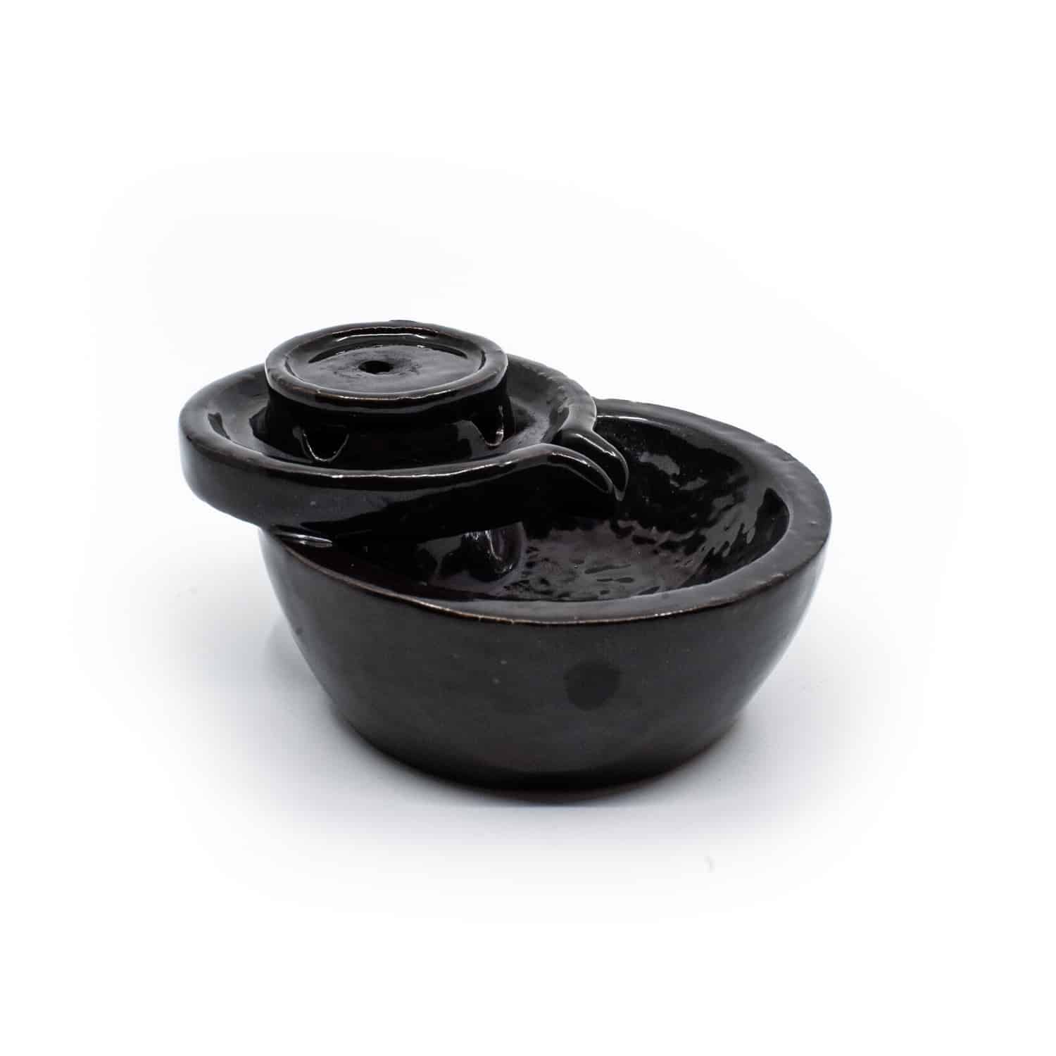Backflow Räucherstäbchenhalter Wasserfall Plateau Keramik (12,5 cm)