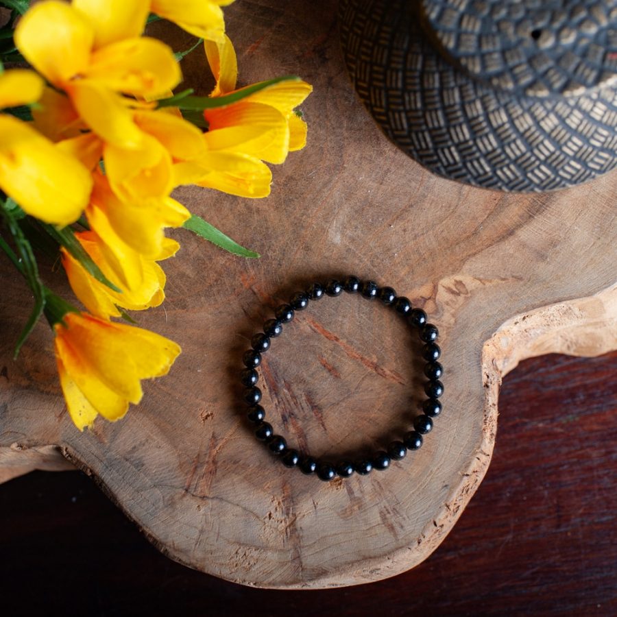 Edelsteen Armband Zwarte Toermalijn (6 mm Kralen) – Bild 3
