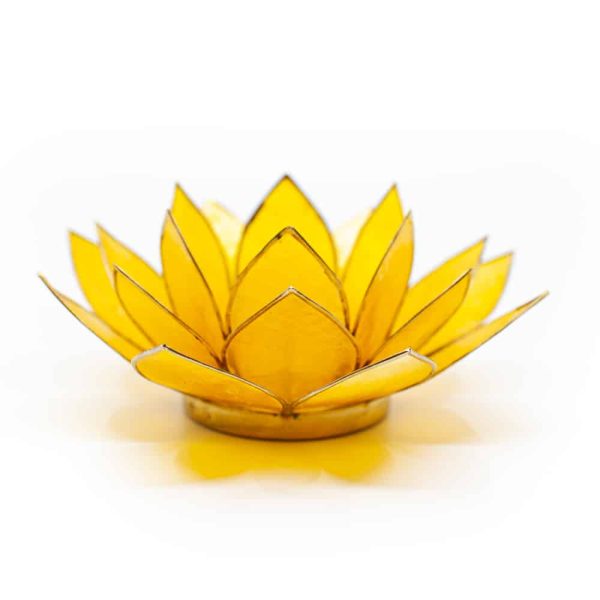 Lotus Mood Hellgelb 3. Chakra Goldrand