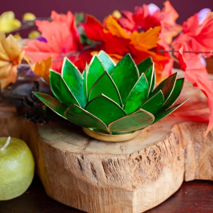 Lotus sfeerlicht | 4e Chakra Anahata Groen – Bild 2