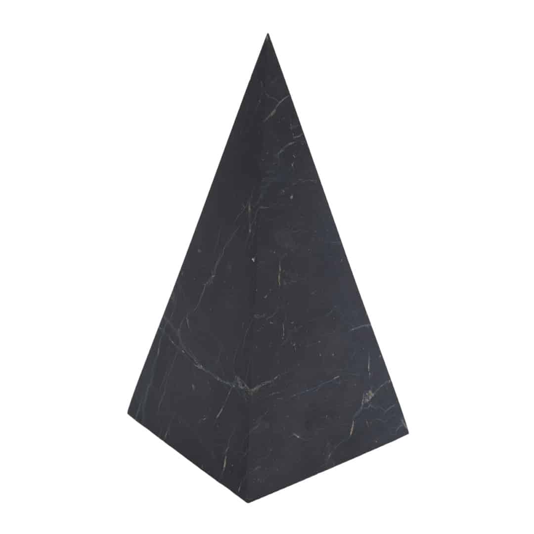 Edelstein Hohe Pyramide Shungit Ungeschliffen | 110 mm