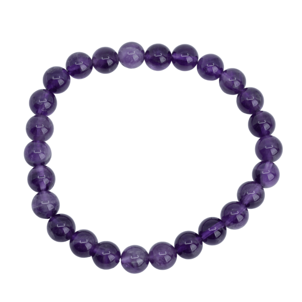 Edelstein-Armband Herren Large Amethyst (8mm, 21 cm)