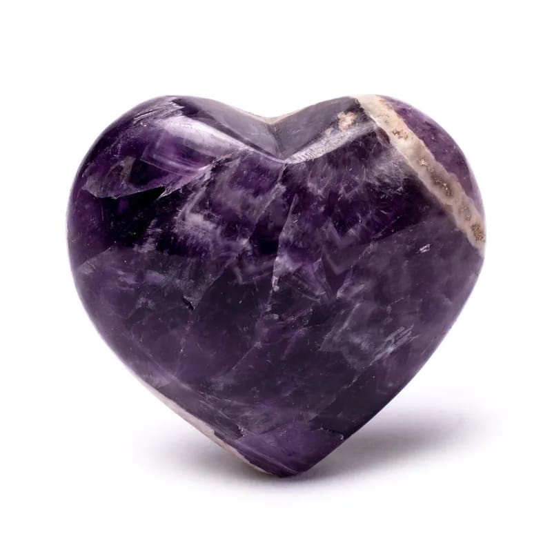 Herzumarmender Stein Amethyst | ±3,5 - 4cm