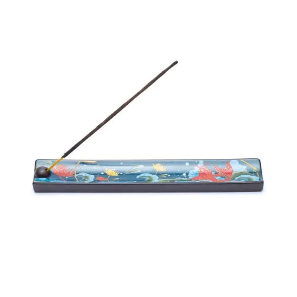 Keramik-Räucherstäbchenhalter Koi Karpfen | 22.5cm