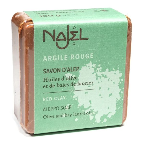 Najel Aleppo-Seife mit roter Tonerde als Peeling | 100 g