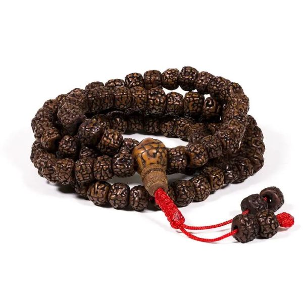 Mala poliert Rudraksha 108 Perlen | 0,8 cm