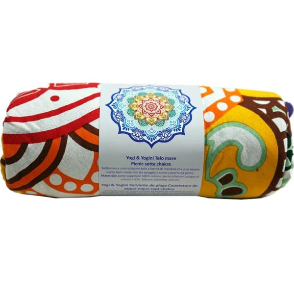 Strandlaken Zeven Chakra's Mandala (150 cm) – Bild 2