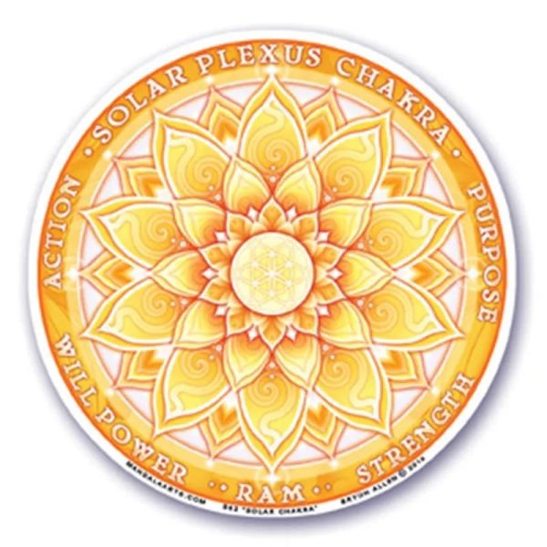 Fensteraufkleber 3. Chakra | 10,5 cm