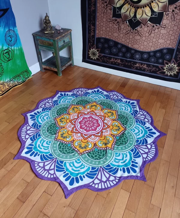 Strandlaken Zeven Chakra's Mandala (150 cm) – Bild 3