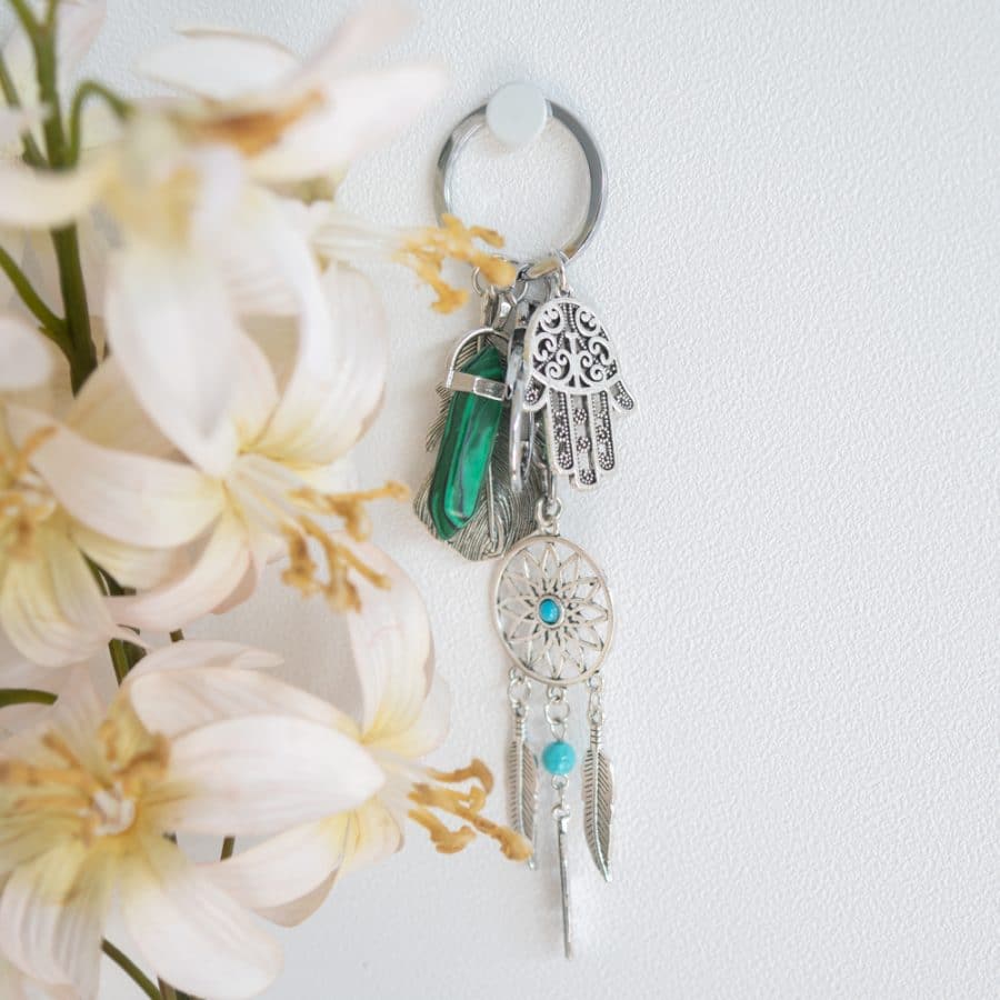 Sleutelhanger Dromenvanger Hamsa & Dubbeleinder – Bild 3
