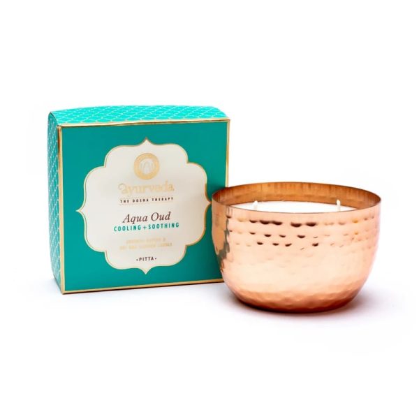 Pitta aqua oud geurkaars met 2 lonten in pot | 200 g – Bild 2