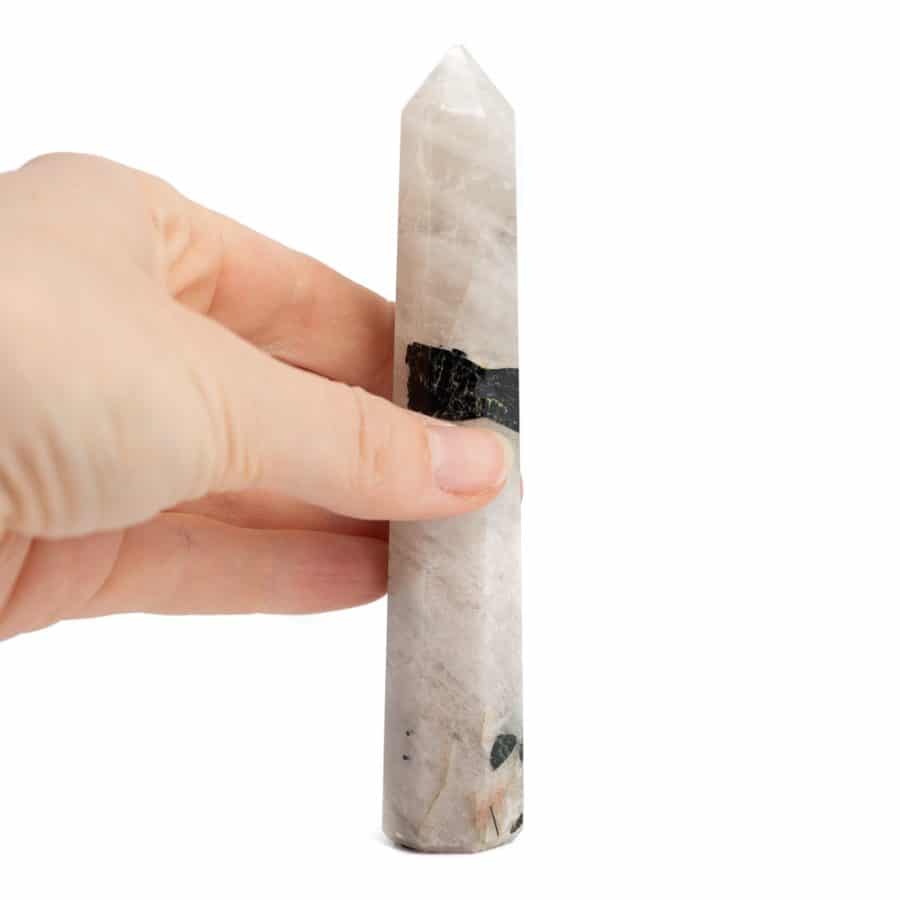 Edelsteen Obelisk Punt Toermalijnkwarts | ca 120 mm – Bild 3