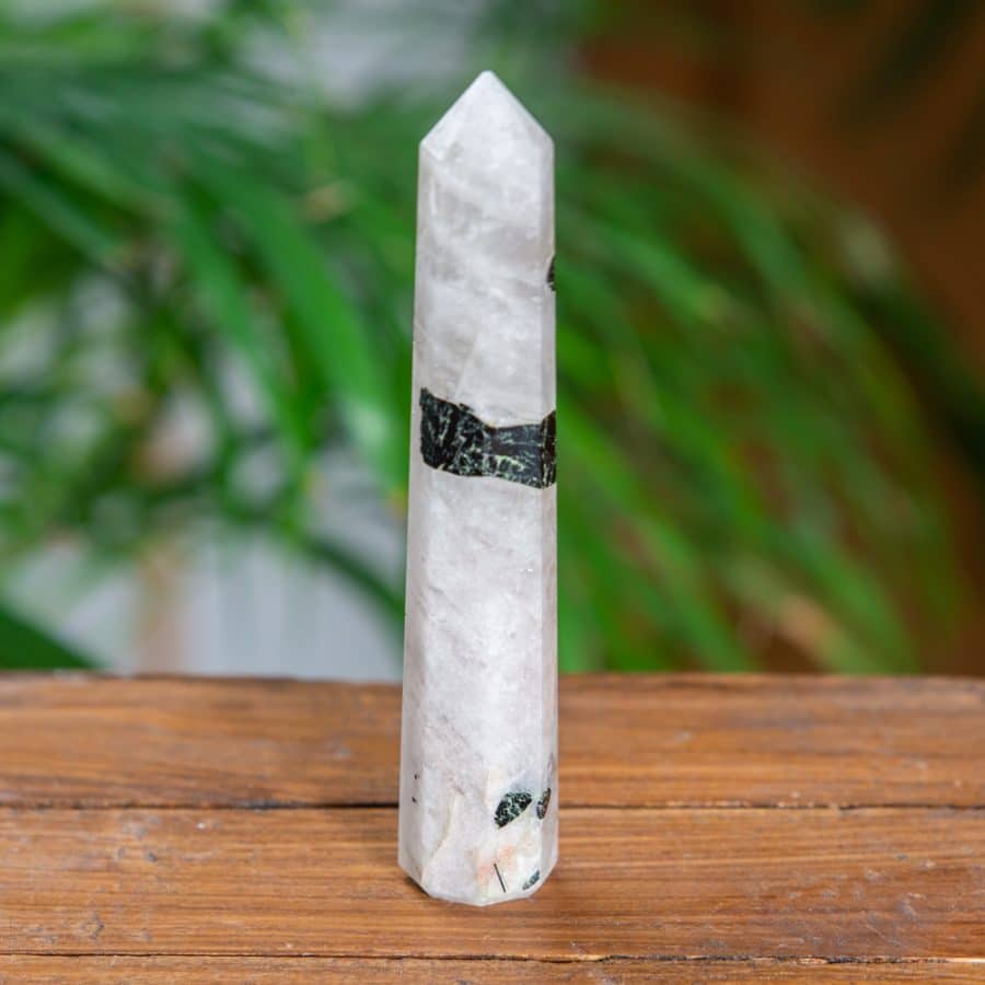 Edelsteen Obelisk Punt Toermalijnkwarts | ca 120 mm – Bild 2