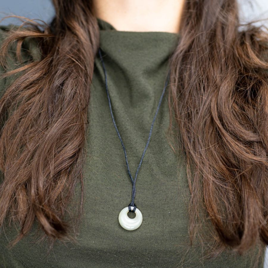 Edelsteen Donut Jade (20 mm) – Bild 3