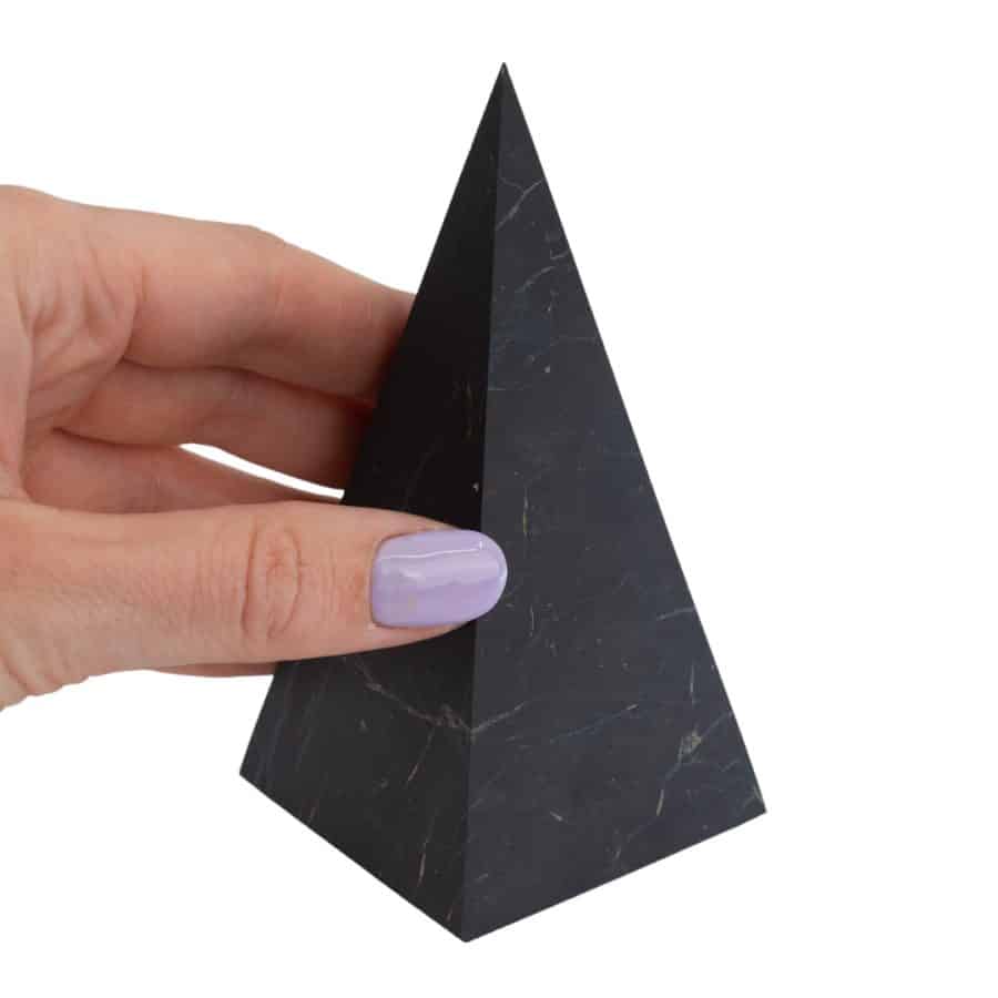 Edelsteen Hoge Piramide Shungiet Ongepolijst | 110 mm – Bild 3