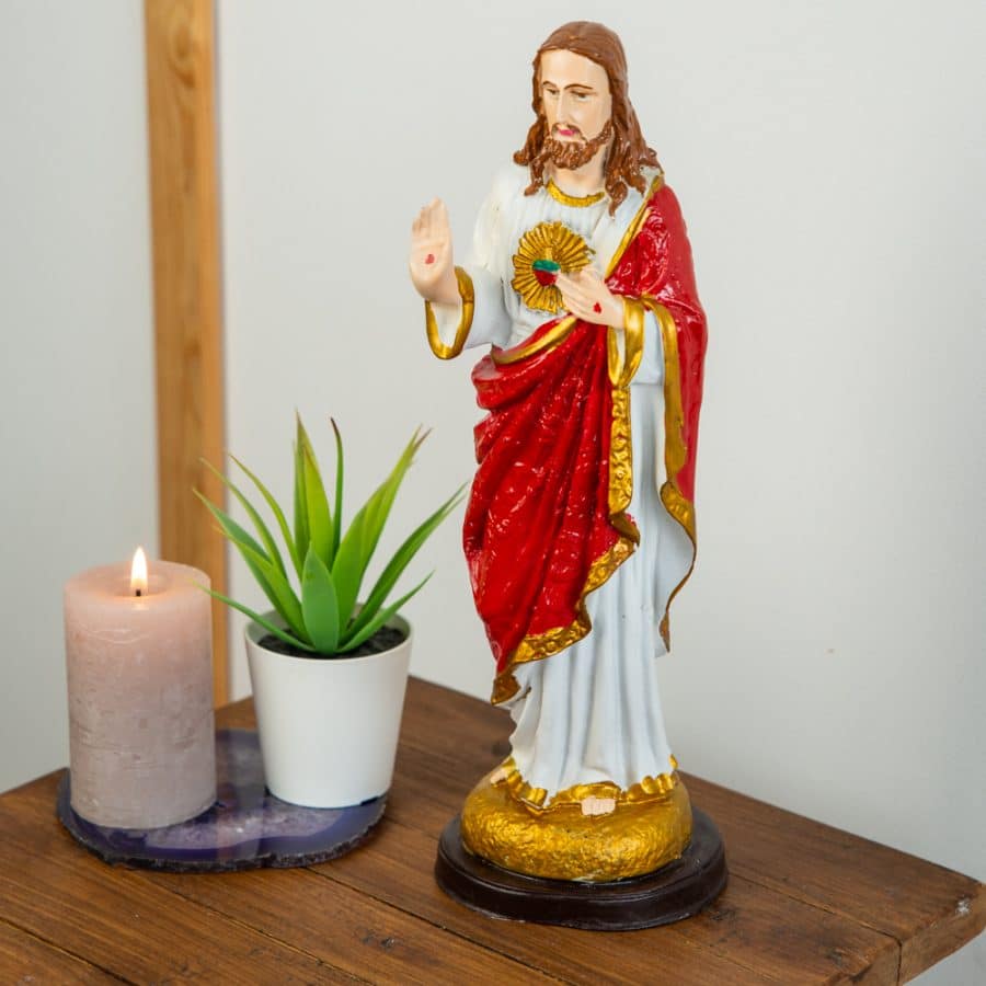 Beeld van Heilig Hart Jezus Christus (30 cm) – Bild 2