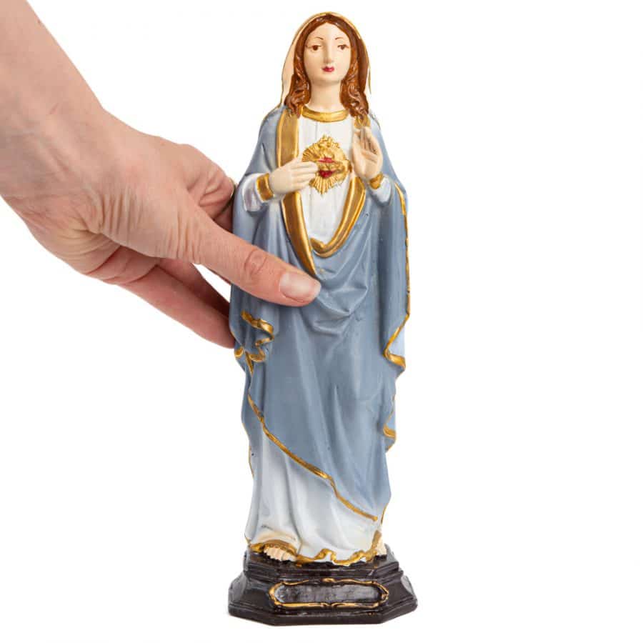 Beeld van Moeder Maria Heilig Hart | Handgeschilderd (27cm) – Bild 3