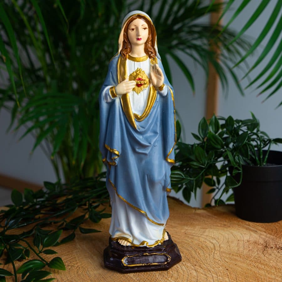 Beeld van Moeder Maria Heilig Hart | Handgeschilderd (27cm) – Bild 2