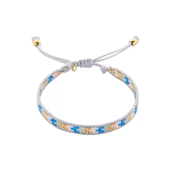 Armband gewebt Sommer Blau