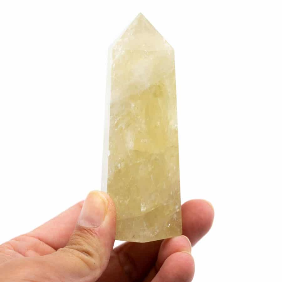 Edelsteen Obelisk Punt Citrien 80 - 100 mm – Bild 3