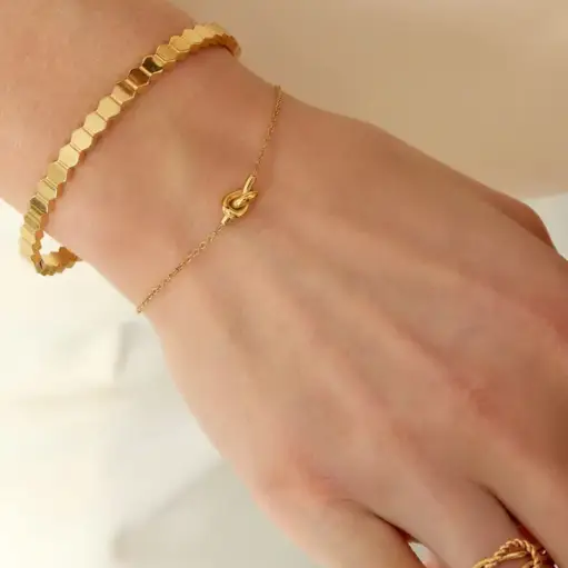 Armband Infinity Knoop Gold Plated – Bild 2