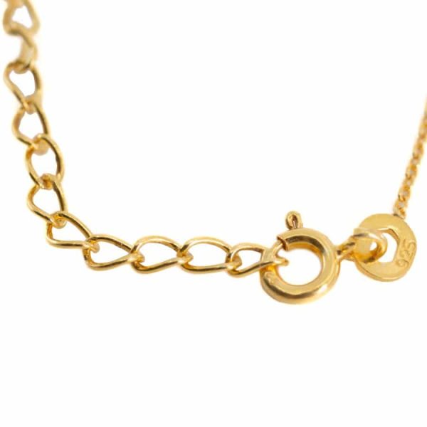 Halsketting Goudkleurig 925 Zilver Verguld (45 cm) – Bild 2