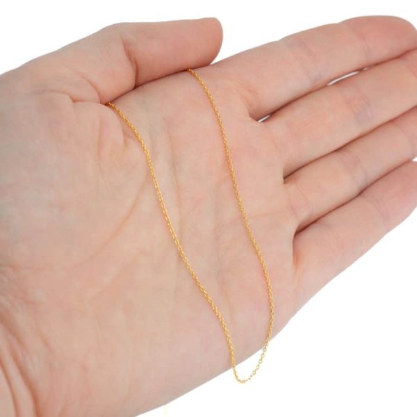Halsketting Goudkleurig 925 Zilver Verguld (45 cm) – Bild 4