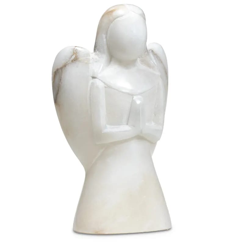 Engelbeeldje marmer wit | 552 g; ±13.5 cm – Bild 2