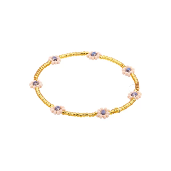 Armband Miyuki Blume Hellrosa
