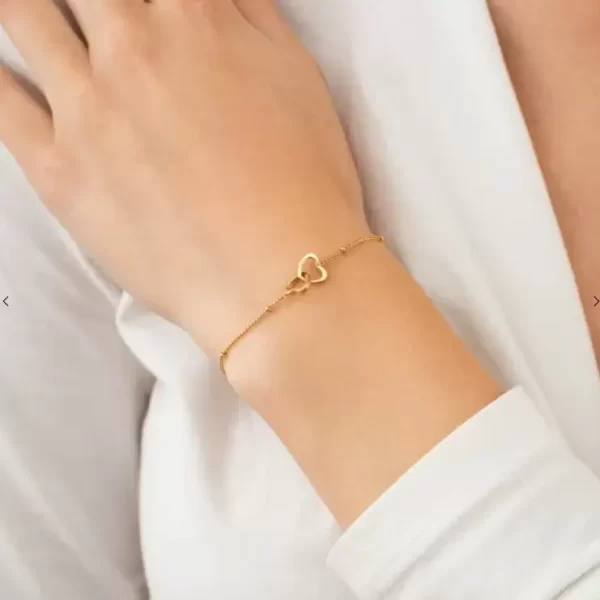 Armband Hartjes Gold Plated – Bild 2
