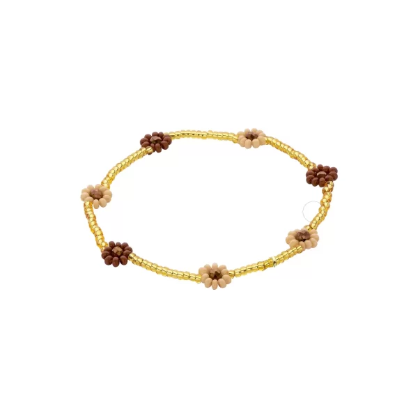 Armband Miyuki Blume Braun