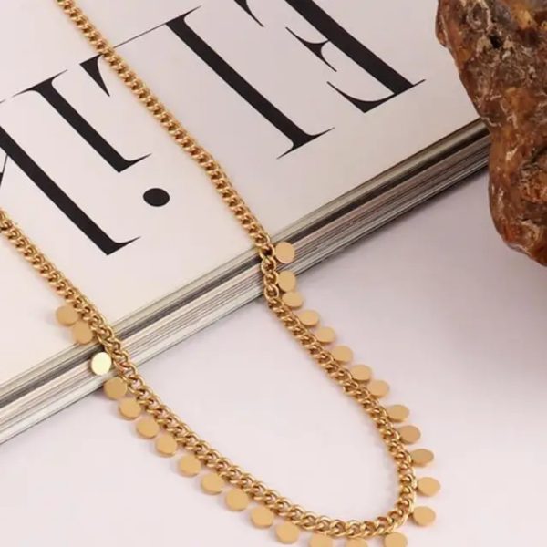 Ketting Cirkel Gold Plated – Bild 2