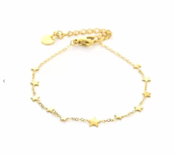 Armband Sterne Goldplattiert