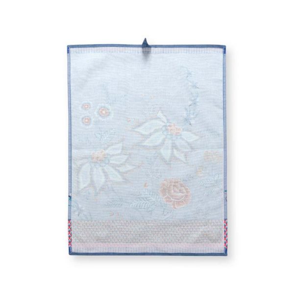 Theedoek Flower Festival Blauw 50x70cm – Bild 2