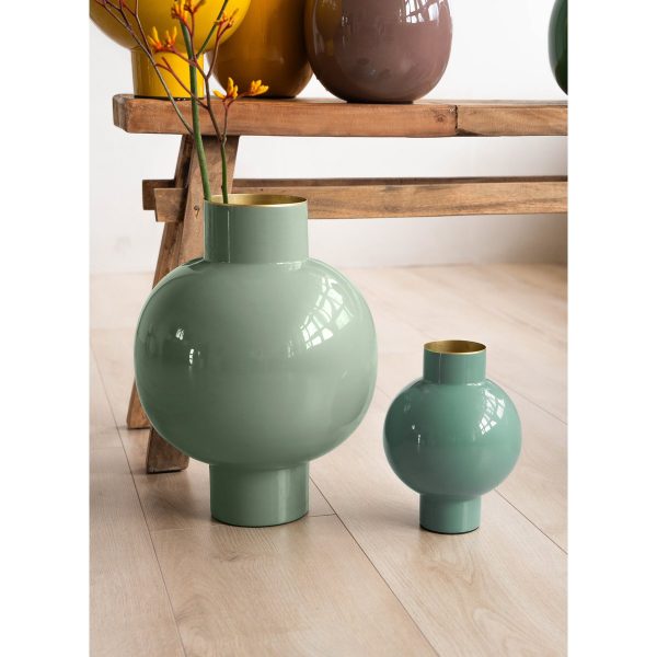 Metalen Vaas Klein Zee Groen 18x24cm – Bild 7