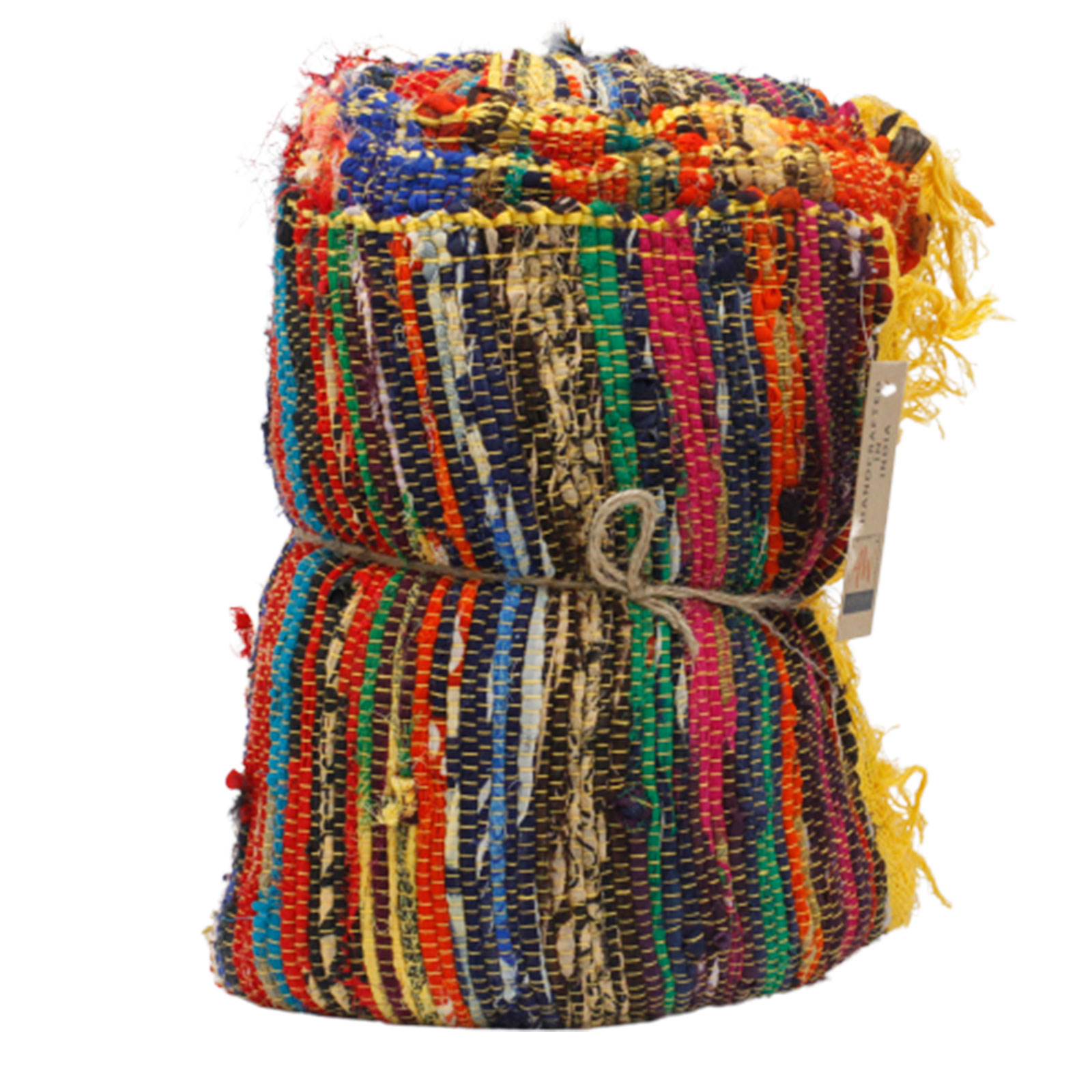 Indiase Recycled Tapijt | Geel | 154 x 90cm – Bild 3