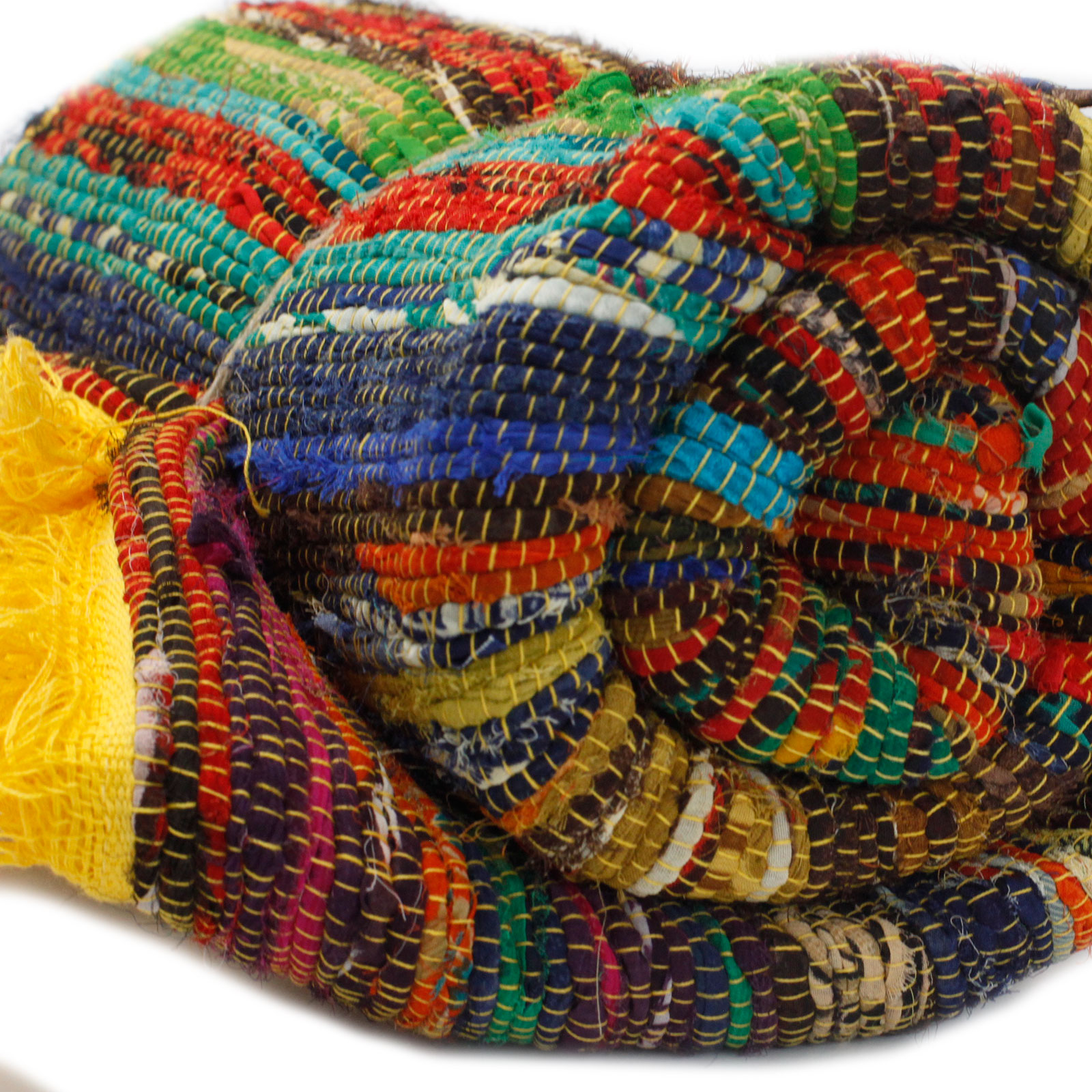 Indiase Recycled Tapijt | Geel | 154 x 90cm – Bild 2