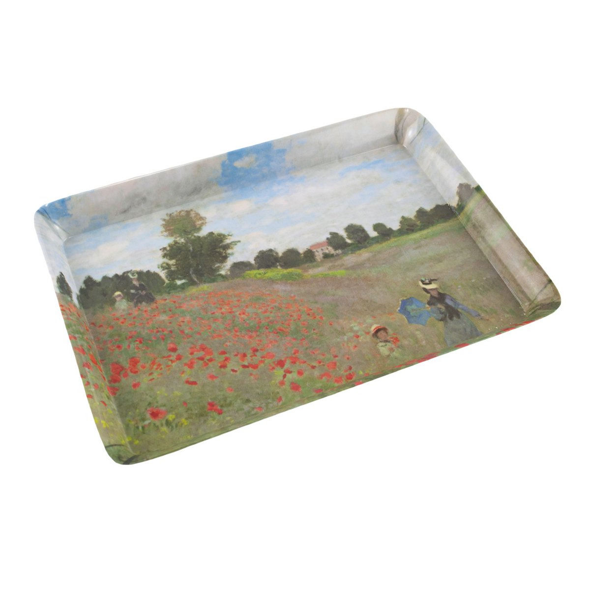 Mini Dienblad | Monet Field with Poppies – Bild 2