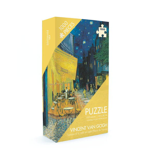 Puzzle 1000 Teile - Van Gogh Café-Terrasse bei Nacht
