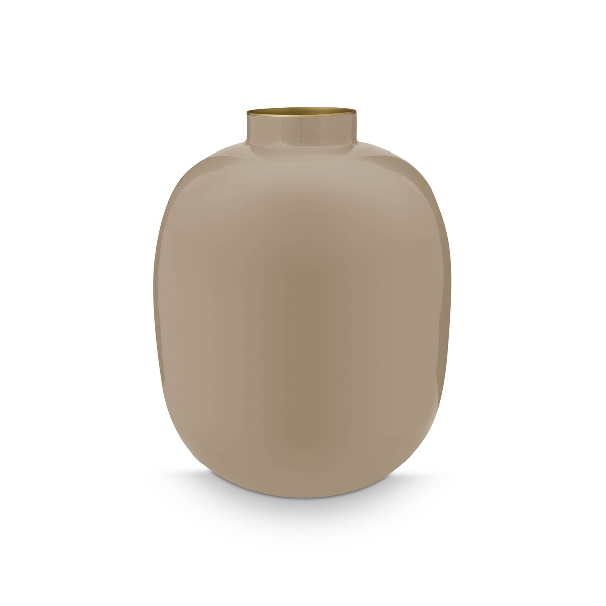 Metall-Vase Khaki 32cm