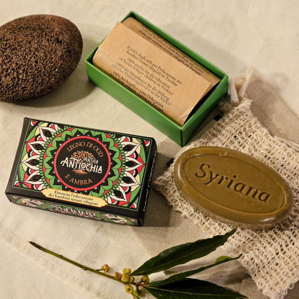 Orient Scent Aleppo Soap, Olive & Laurel 100% profitiert gespendet Antiochia (Oud & Amber)