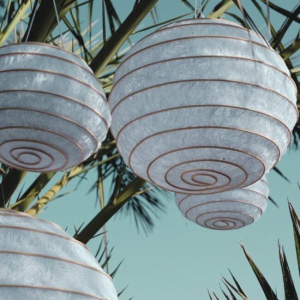 Lampion Wit | 25cm – Bild 2