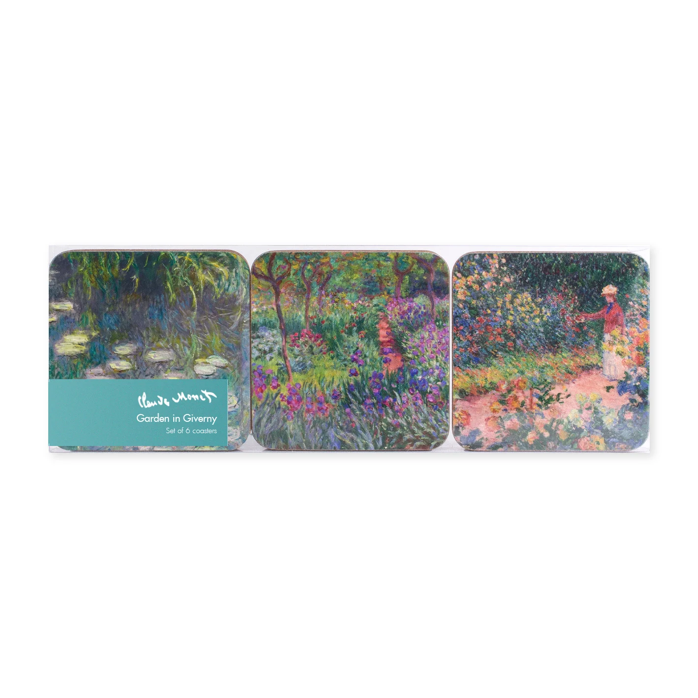 Onderzetters, set van 6, de tuin van Monet in Giverny – Bild 2