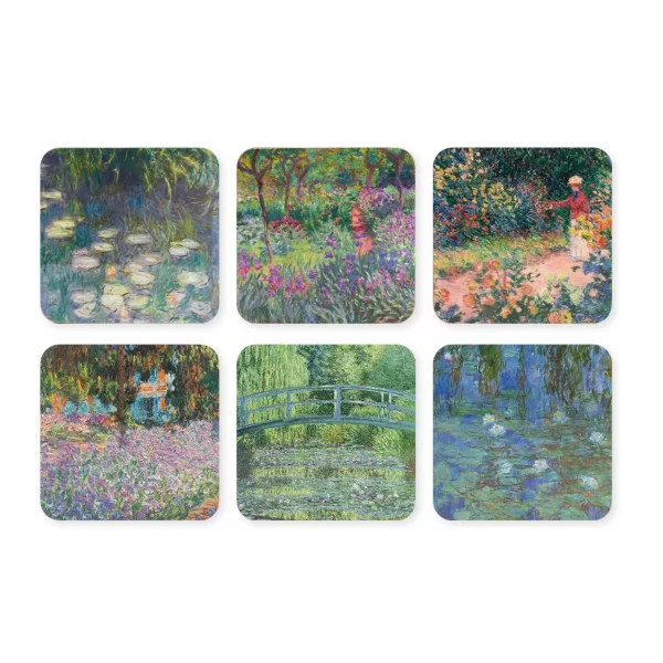 Untersetzer, 6-teilig, Monets Garten in Giverny