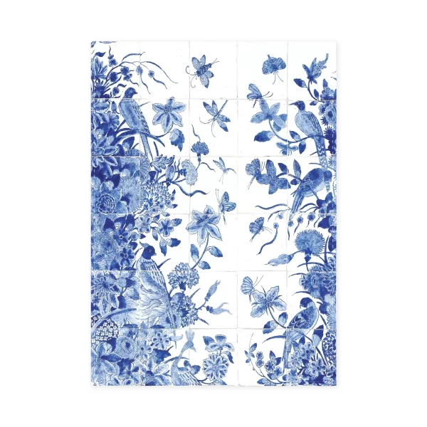 Theedoek, Tegeltableau met blauwe vogels – Bild 3