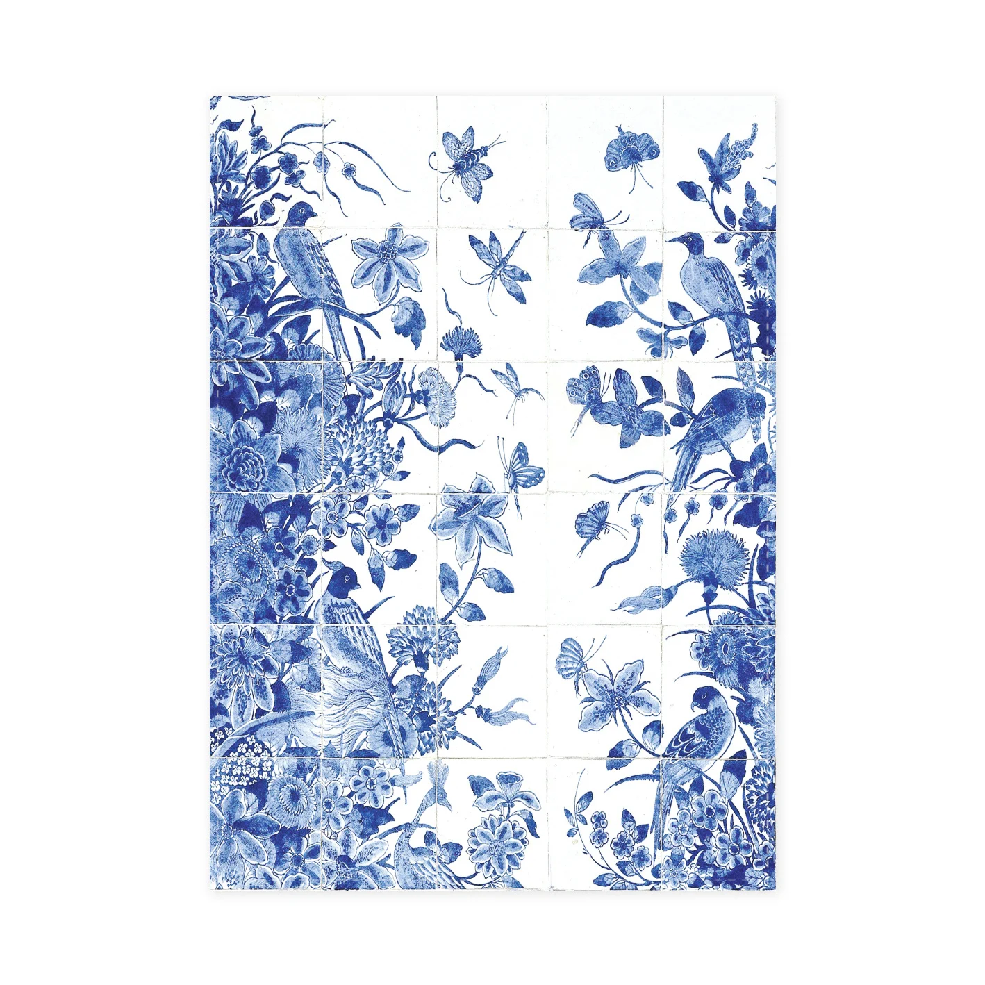 Theedoek, Tegeltableau met blauwe vogels – Bild 3