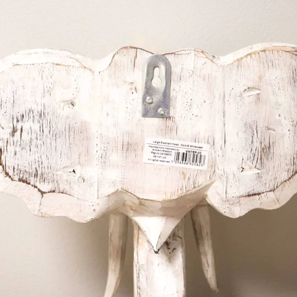 Grote Olifantenkop | Goud & Whitewash – Bild 2